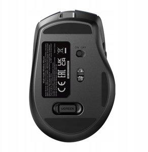 Mysz bezprzewodowa UGREEN MU006S Bluetooth 5.4 + 2.4 GHz USB-C (czarna) 3