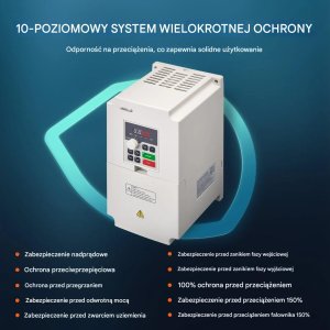 Falownik VFD 5.5kW 7.5HP 220V 1/3 fazowy sterownik silnika CNC regulowany 4