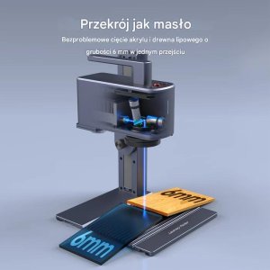 Grawerka laserowa LaserPecker LP2 Plus 10W Spintrack cięcie i grawerowanie 3