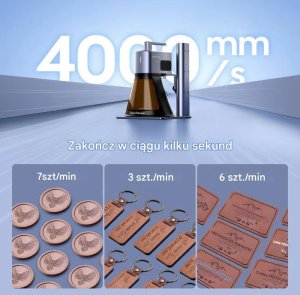 Grawerka laserowa LaserPecker LP2 Plus 10W kompaktowa cięcie i grawerowanie 2