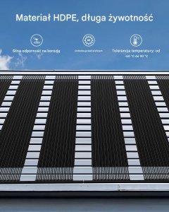 Solarne ogrzewanie basenu 1235 x 3100 mm HDPE 4 panele zestaw do basenów 3
