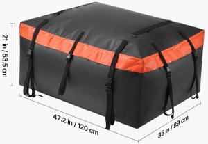 Bagażnik dachowy wodoodporny 566 L 840D z zamkiem  na auta z/bez relingów 2