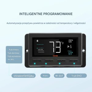 Wentylator wyciągowy 305mm EC 904CFM z regulacją temp/wilg do garażu 4