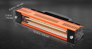 Suszarka do lakieru na podczerwień 1000W ręczna szybkie suszenie lakieru 2