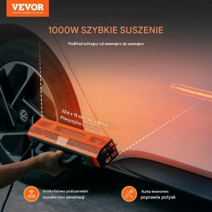 Suszarka do lakieru na podczerwień 1000W ręczna szybkie suszenie lakieru 3