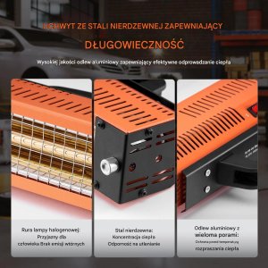 Suszarka do lakieru na podczerwień 1000W ręczna szybkie suszenie lakieru 6