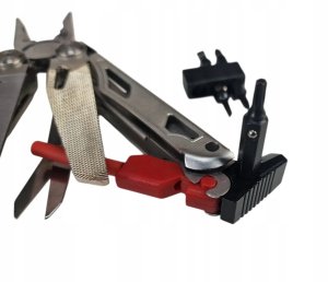 Multitool AZYMUT Giewon FS - Fire Starter - 19 narzędzi - krzesiwo + gwizdek + kabura do pasa (H2038A) 6