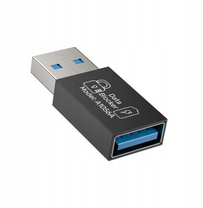 Adapter USB Unitek USB-A - USB-A Czarny  (A1056ABK01) 2