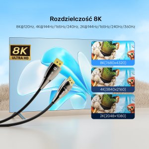 Kabel Unitek DisplayPort - DisplayPort 30m czarny (C1631ABK01-30M) 6
