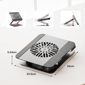 Podstawka chłodząca Unitek Unitek Podstawka chłodząca pod laptopa regulowana 360°, 8''- 17,3'' 3