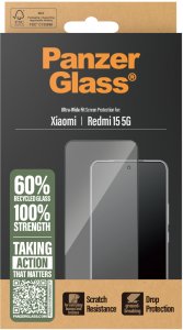 PanzerGlass Szkło hartowane PanzerGlass Ultra-Wide   Fit do Xiaomi Redmi 15 5G 3