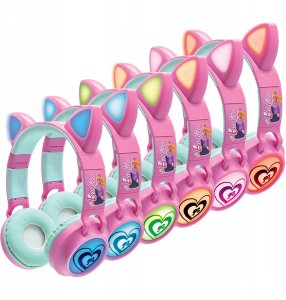 Barbie Cat’s ears shape wireless rechargeable headphones with lights 9