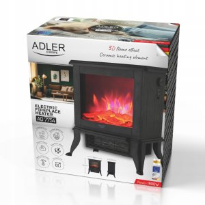 Adler AD 7754 Kominek elektryczny 1800W AD 7754 (5905575910059) 2