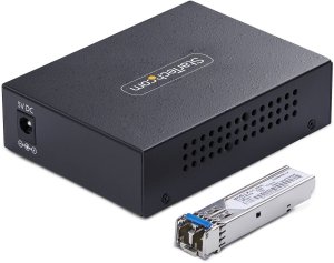 StarTech MCM1110SMLC40 konwerter sieciowy 2000 Mbit/s 1310 nm Pojedynczy Czarny 2