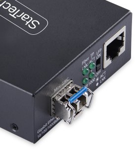 StarTech MCM1110SMLC40 konwerter sieciowy 2000 Mbit/s 1310 nm Pojedynczy Czarny 4