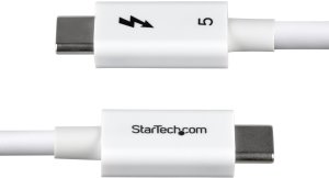 StarTech TBLT5MM80CM240WWH kabel Thunderbolt 0,8 m 120 Gbit/s Biały 3