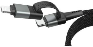 Ansmann 1700-0188 kabel USB 1,2 m USB A/USB C USB C/Lightning czarny, srebrny 11