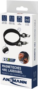 Ansmann 1700-0188 kabel USB 1,2 m USB A/USB C USB C/Lightning czarny, srebrny 2