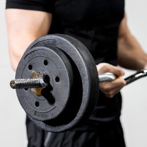 Obciążenie bitumiczne 5 kg 4szt. talerz kompozytowy 29 mm krążek do sztangi hantli UNIWERSALNY 5