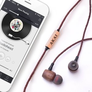 Słuchawki Akai SŁUCHAWKI DOUSZNE AKAI BTE-W200F BAMBOO 3