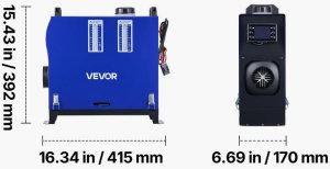 Nagrzewnica diesel 8kW 12-24V przenośna LCD pilot do kampera auta 2