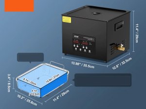 Myjka ultradźwiękowa 15L 360W 40kHz z grzałką i timerem do biżuterii 2