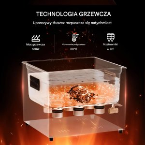 Myjka ultradźwiękowa 15L 360W 40kHz z grzałką i timerem do biżuterii 4