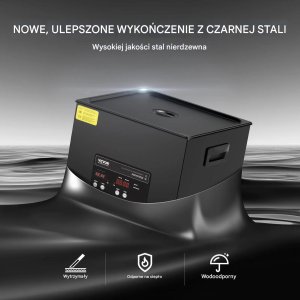 Myjka ultradźwiękowa 15L 360W 40kHz z grzałką i timerem do biżuterii 6