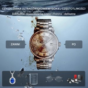 Ultradźwiękowa myjka 30L z grzałką i timerem 360W do części i narzędzi 7