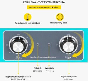 Myjka ultradźwiękowa 6L stal 304 grzałka timer do biżuterii i narzędzi 6