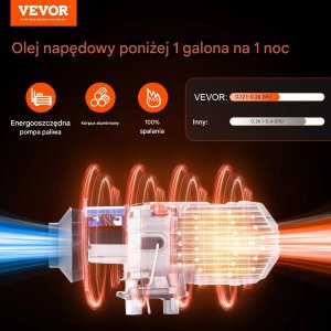 Ogrzewacz powietrza diesel 12V 2kW z LCD i app do kampera/łodzi 3