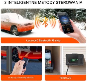 Ogrzewacz powietrza diesel 12V 2kW z LCD i app do kampera/łodzi 4