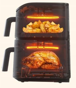 Cosori Air Fryer Frytkownica Beztłuszczowa 10,8L 2 Komory z przepisami 2