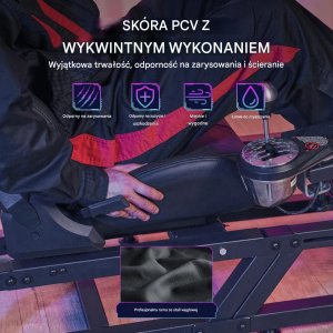 Stojak do kierownicy wyścigowej regulowany stalowy symulator racing 5