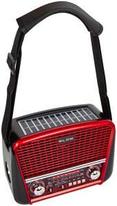 77-556# Radio przenośne analogowe am/fm bt blow ra17 solarne czerwone 170