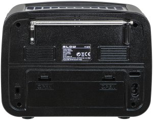 77-557# Radio przenośne analogowe am/fm bt blow ra17 solarne srebrne 145