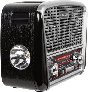 77-557# Radio przenośne analogowe am/fm bt blow ra17 solarne srebrne 42