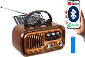 77-555# Radio przenośne analogowe am/fm bt blow ra16 solarne 113