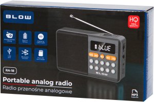 77-558# Radio przenośne analogowe am/fm bt blow ra18 236