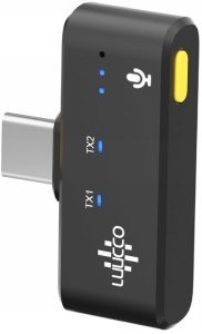 Mikrofon Luucco MiniPods K2 USB-C czarny 2 szt. + etui (SB11229) 2