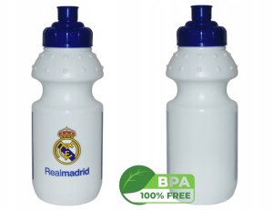 CYP Brands BIDON PLASTIKOWY DLA CHŁOPCA REAL MADRYT 350 ML BLUE BIAŁY 2