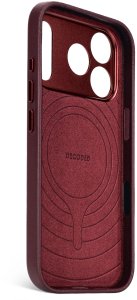 Decoded Leather Backcover - skórzana obudowa ochronna do iPhone 17 Pro kompatybilna z MagSafe (dark ruby) 6