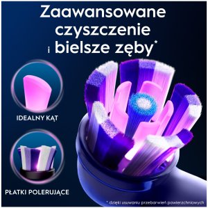 Końcówka Oral-B Braun Oral-B iO Radiant White 8-pack, white brush heads, for a brightening clean 3