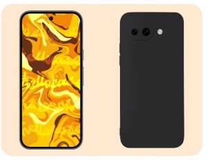 Etui Do Google Pixel 10a (Czarne, Matowe, Gumowe, Obudowa, Silikon, Slim) 4