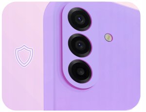 Hello Case Etui do Samsung Galaxy A17 5G Osłona Kamery Fioletowe Szkło 3