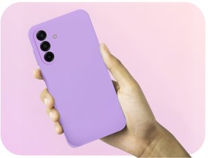 Hello Case Etui do Samsung Galaxy A17 5G Osłona Kamery Fioletowe Szkło 4