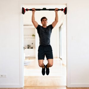 Drążek rozporowy HMS Fitness DD500 7795 cm z licznikiem i poczwórnym wsparciem 3