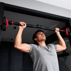 Drążek rozporowy HMS Fitness DD500 7795 cm z licznikiem i poczwórnym wsparciem 4