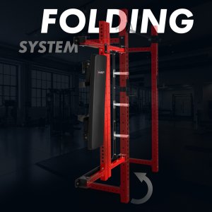 KLT34 WIELOFUNKCYJNA KLATKA TRENINGOWA SKŁADANA RED HMS 3