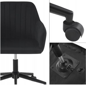 Krzesło biurowe Kontrasto Maria 3 Czarne 4